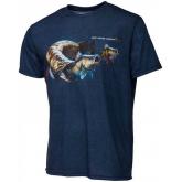 Triko Savage Gear Cannibal Tee Blue