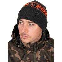 epice Fox Collection Beanie Hat Black Orange