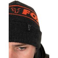 epice Fox Collection Beanie Hat Black Orange