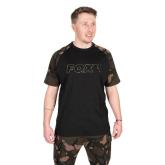 Triko Fox Black/Camo Outline T-Shirt
