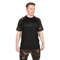 Triko Fox Black/Camo Outline T-Shirt