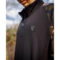 Mikina Fox LW Black Camo QTR Zip