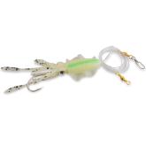 Nvazec Aquantic Octopus Leader Rig Chartreuse Luminous