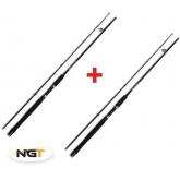 Prut NGT Carp Stalker Rod 8ft/2pc black 1+1 ZDARMA!