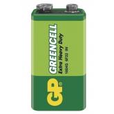 Zinkov baterie GP Greencell 9V (6F22)