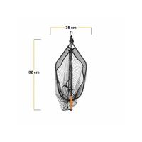 Fencl přívlačový podběrák Predator Speciál XL teleskop nature s pogumovanou sítí 