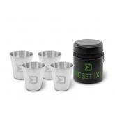 Set nerezových pohárků Delphin Reset XL 4v1