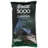 Vnadící směs Sensas Carpes 3000 - kapr černý zima 1kg